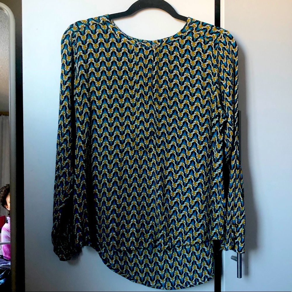 fox printed blouse